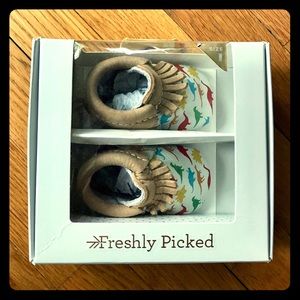 Dinosaur Moccasins by Freshly Picked!